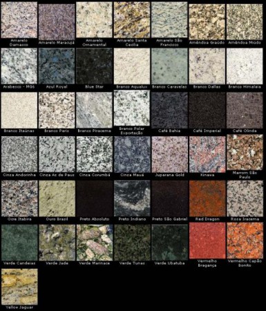 Tonalidades de granito